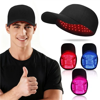 3-in-1 Red Blue Infrared LED Light Therapy Cap