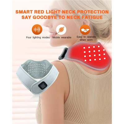 Wearable Red Light Therapy Neck Device